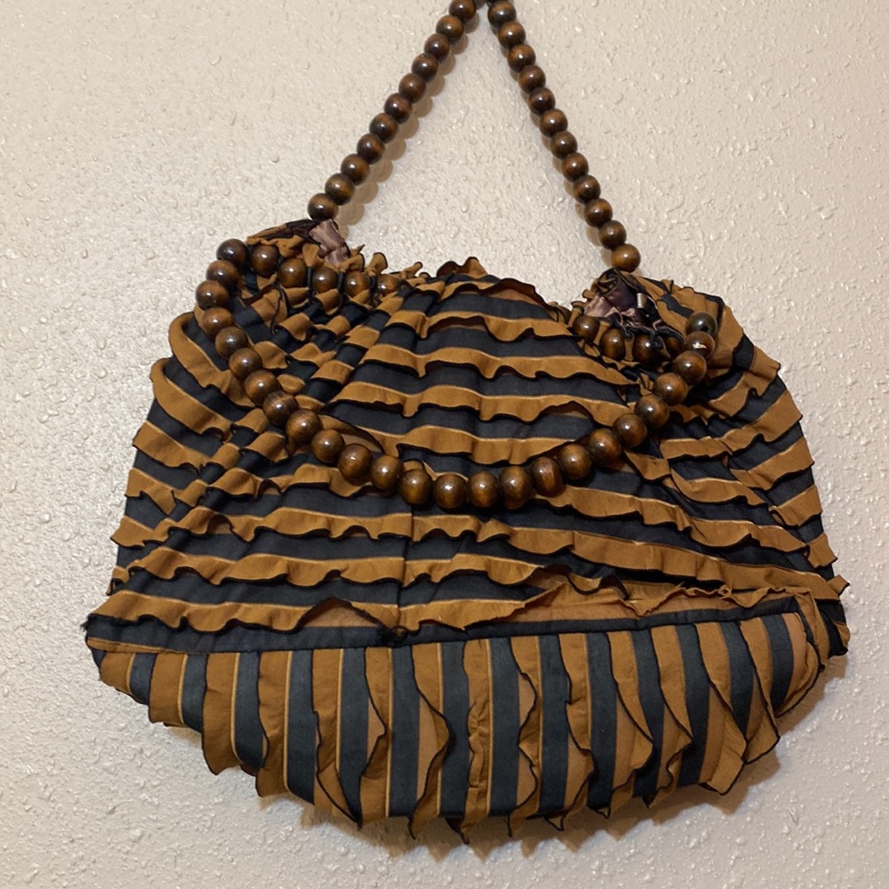 Beautiful Brown and Black Shoulder or Hand purse